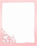 Wedding background with pink flowers
