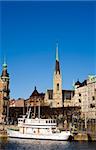 Classical view of winter Stockholm City