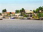 Luxury homes on the Ft Lauderdale intracoastal waterway