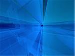 3d rendered illustration of an abstract blue matrix
