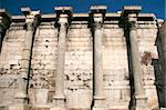 detail horizontal from the library of handrian ancient roman construction athens greece landmarks