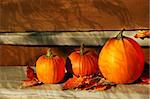 Pumpkins on the back stairs