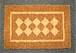 Classics brown doormat made from natural material
