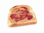 peanut butter and jelly on toasted white bread