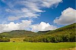 A mountain landscape with cloudy sky in Scotland