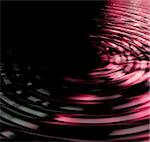 water rippling across the screen black and reds