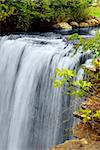 Scenic waterfall in wilderness in Ontario Canada