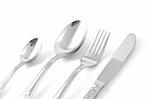 tableware (fork, knife and spoon)