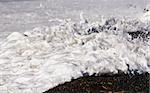 Splashing waves at Haumoana Beach, Hawke's Bay, New Zealand