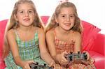 children playing video games upclose