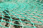 close-up of a fishing net