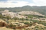 Mountain village Moulay Idriss in Morocco, Africa, great destination for travelling and tourism