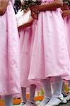 Flower girls in pink dress