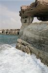 Cape greco or sea caves in Cyprus