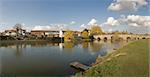 medieval bridge over the river avon bidford on avon warwickshire the midlands england uk