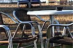 chaise longue on the beach in caribbean