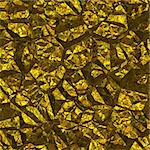 Golden mineral rock for background or texture