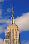 Empire state building on a bright sunny day