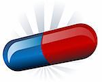 Illustration of medicine pill