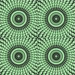 green scaled background tile with kaleidoscopic look