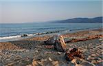 Eagean sea beach in evening