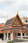 Ornate courtyard and building in Thai temple
