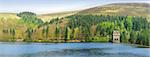 Reservoir in the Derwent Valley Peak District National Park midlands england uk