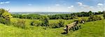 view over countryside and hills