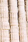 Close up of columns from the Temple of Poseidon at Cape Sounion near Athens, Greece. c 440 BC.