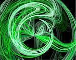 Abstract Green burst fractal design