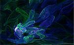 blue green electric wisp background swirls