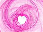 pink abstract heart illustration