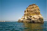 Portugal, Algarve, Lagos. Ponta da Piedade. The most visited and amazing rock formations in Portugal.