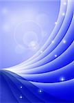Conceptual waves background. Magic and waves background. Blue background