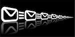 Vector email symbols