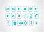 abstract vector blue logo element illustrations