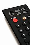 The red button of inclusion on a remote control