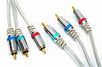 component video cable with a gold covering