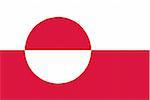 2D illustration of the flag of Greenland