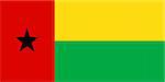 2D illustration of the flag of Guinea-Bissau