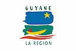 2D illustration of the flag of Guyane