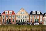 New houses in traditional style in Vathorst, Amersfoort, the Netherlands