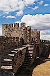 Medieval walls of the castle of Arraiolos, Alentejo, Portugal