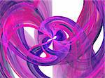 Flowing pink and purple liquid burst
