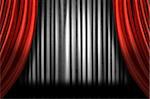 Horizontal Stage Drapes With Dramatic Lighting