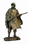 cut out statue of american soldier, can be used on any military theme