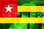 Flag of Togo, national country symbol illustration