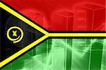 Flag of Vanuatu, national country symbol illustration