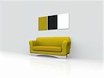 isolated sofa