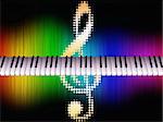 3d piano colors